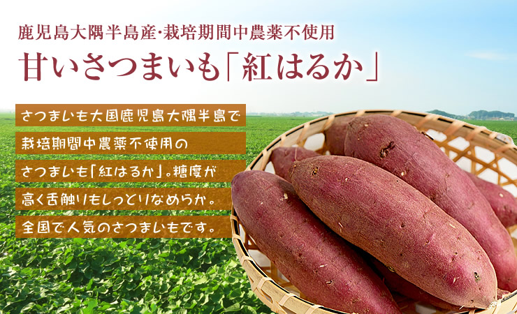 鹿児島産甘いさつまいも「紅はるか」