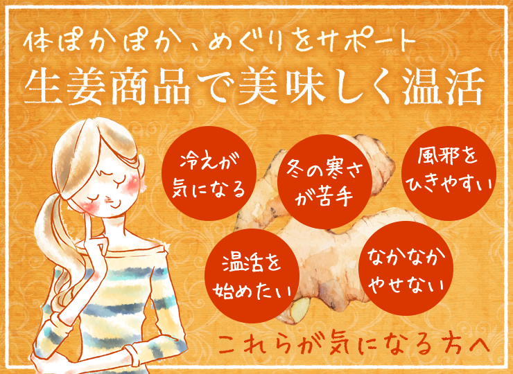 九州よかど市の生姜商品