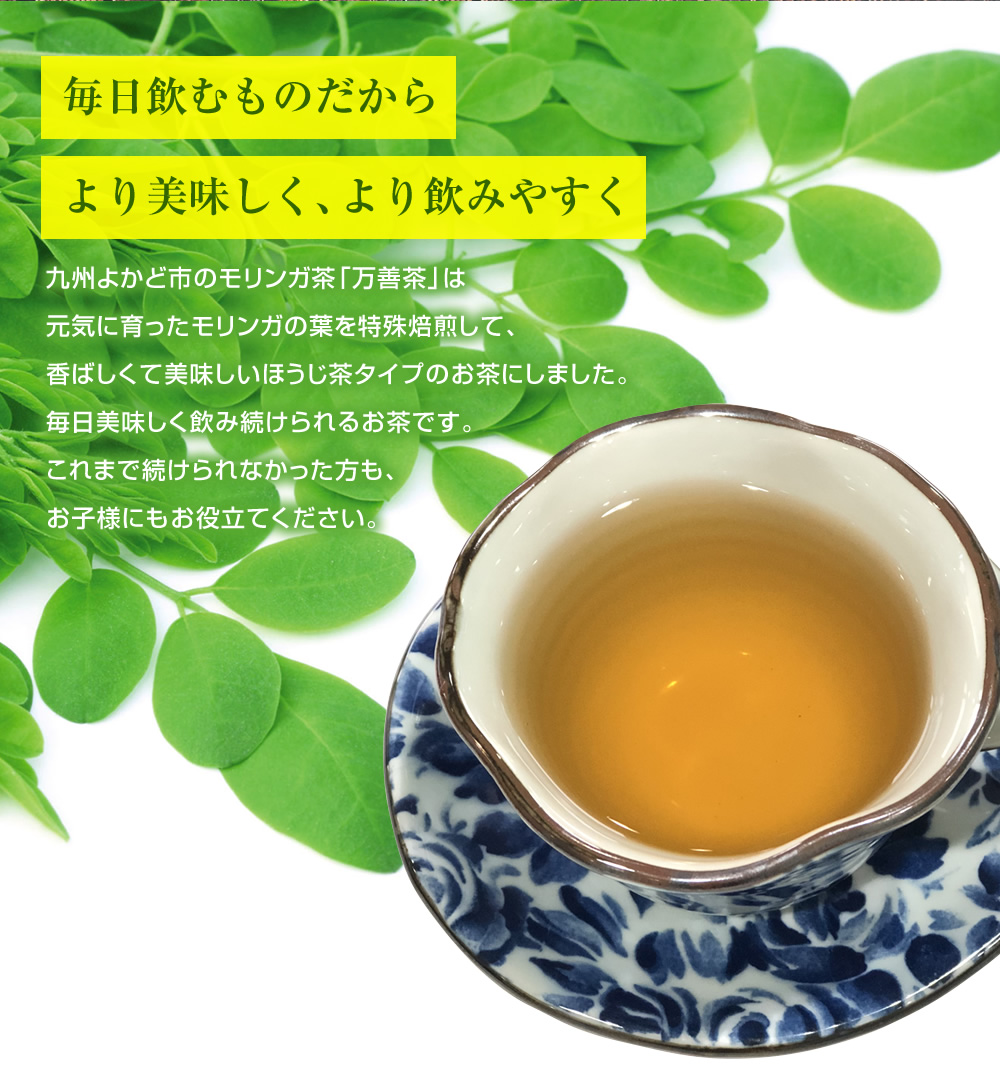 モリンガ茶「万善茶（まんぜんちゃ）」