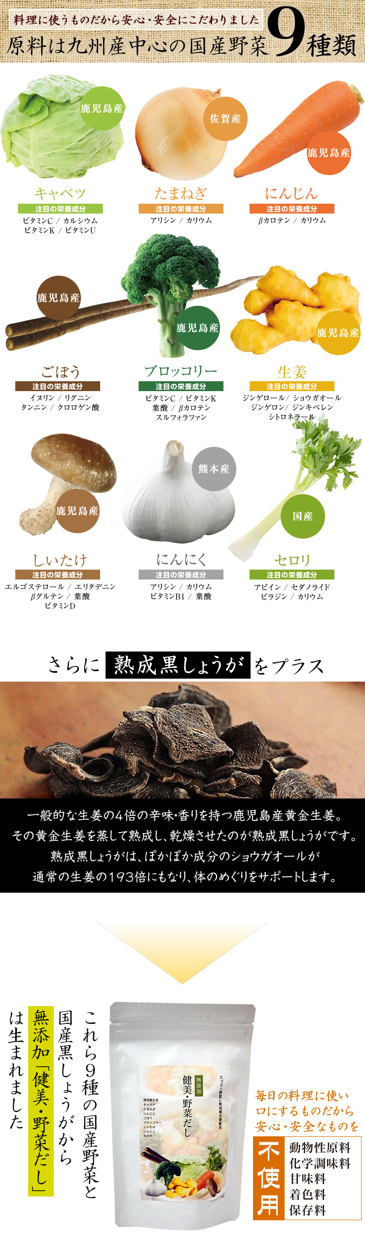 無添加「健美・野菜だし」