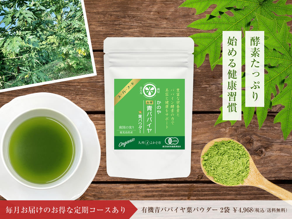 有機青パパイヤ葉パウダー